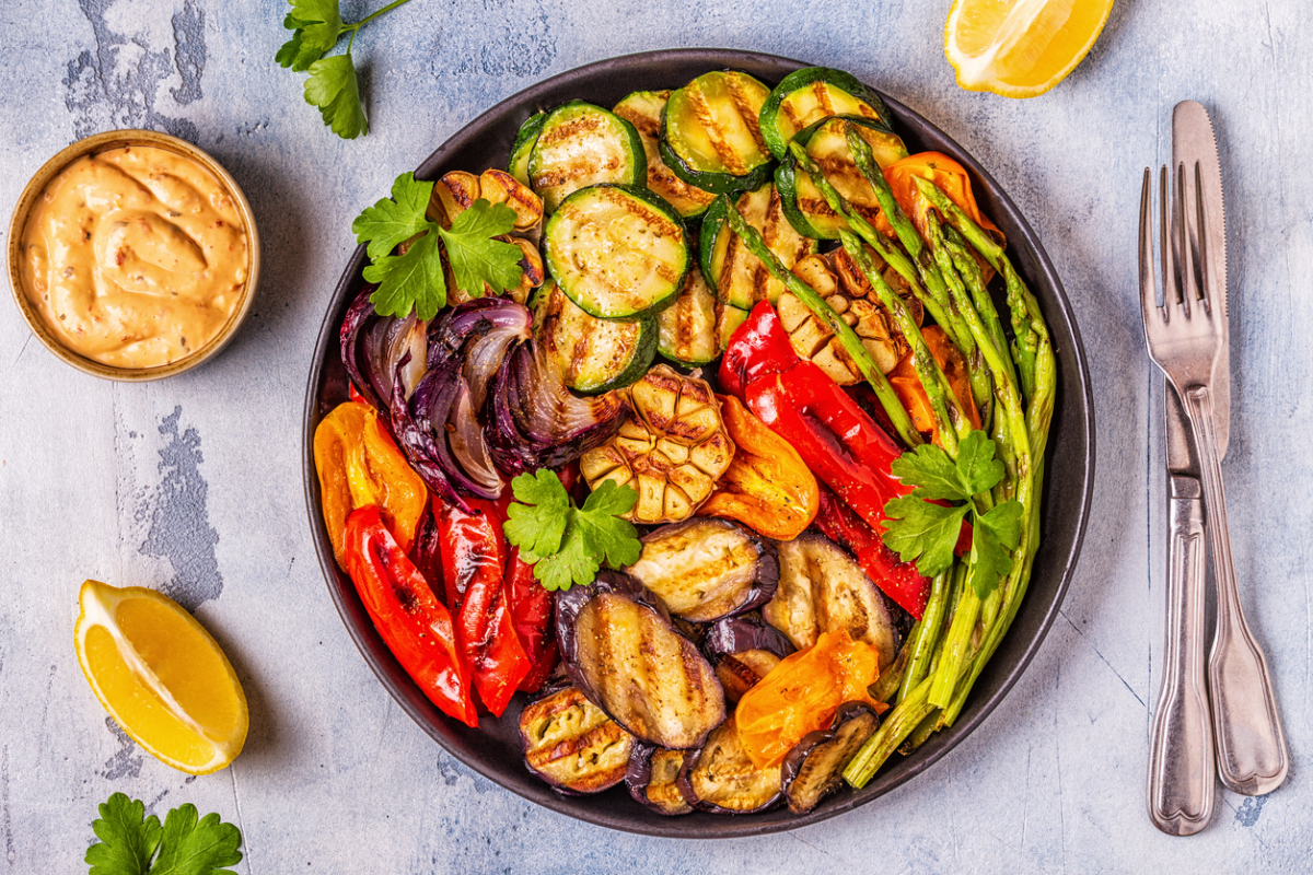 Verdure al forno con erbe aromatiche