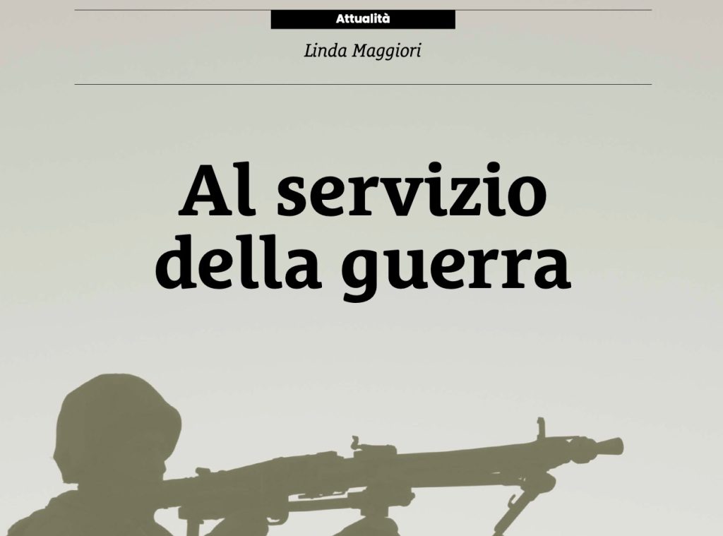 &ldquo;Al servizio della guerra&rdquo;: l&rsquo;inchiesta su Terra Nuova di marzo