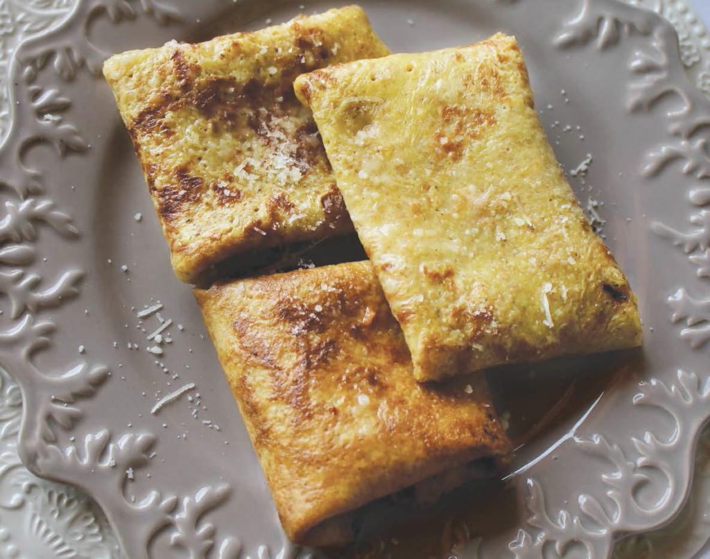Cr&ecirc;pes di farro con radicchio