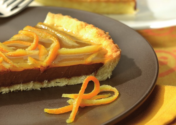 Crostata al cioccolato, zenzero e gelatina d&rsquo;arancia