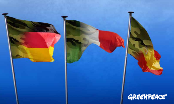Greenpeace: &laquo;In Italia spesa per le armi aumentata da 2,5 a 5,9 miliardi in dieci anni&raquo;
