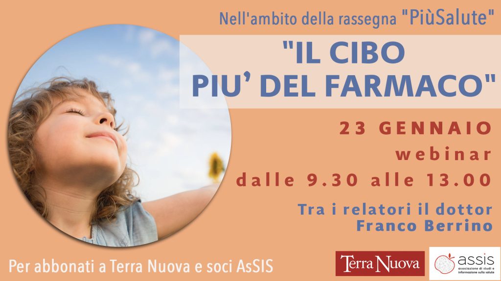 “Il cibo pi&ugrave; del farmaco”: online la videoregistrazione del webinar