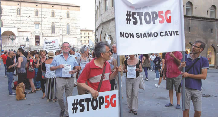 Stop 5G: &laquo;In piazza per chiedere la moratoria&raquo;