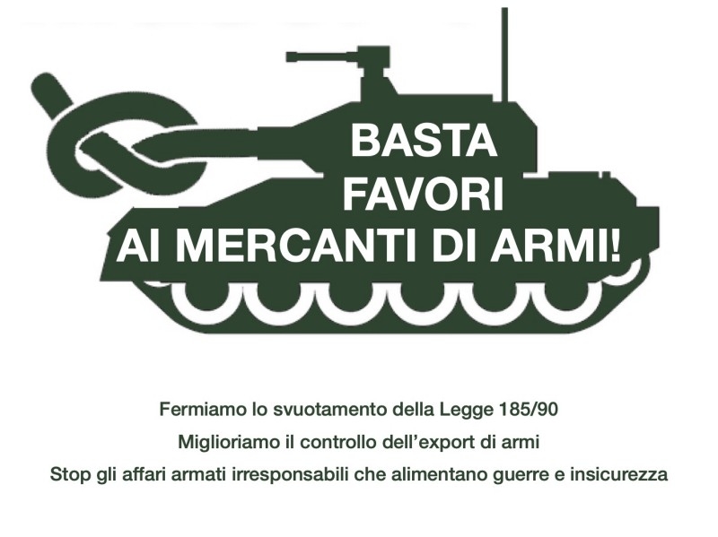 &laquo;Basta favori ai mercanti di armi&raquo;: il 17 aprile manifestazione a Roma