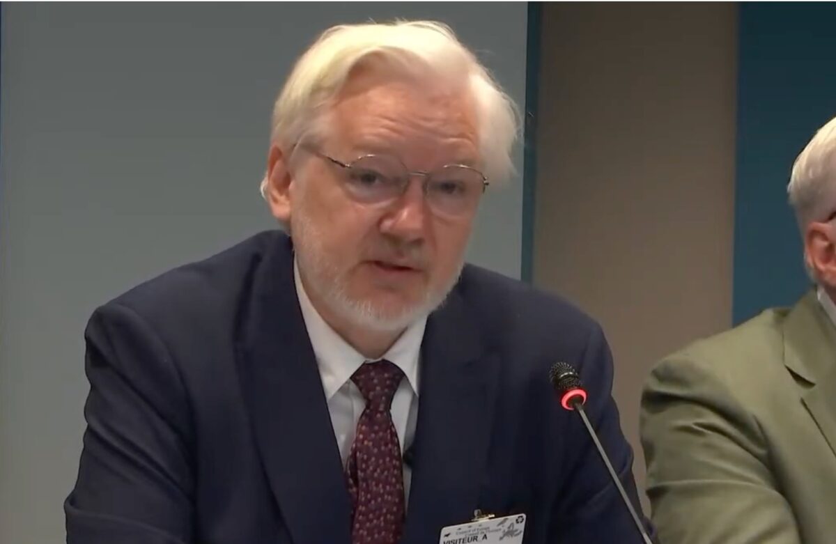 Il discorso di Assange al Consiglio d&rsquo;Europa