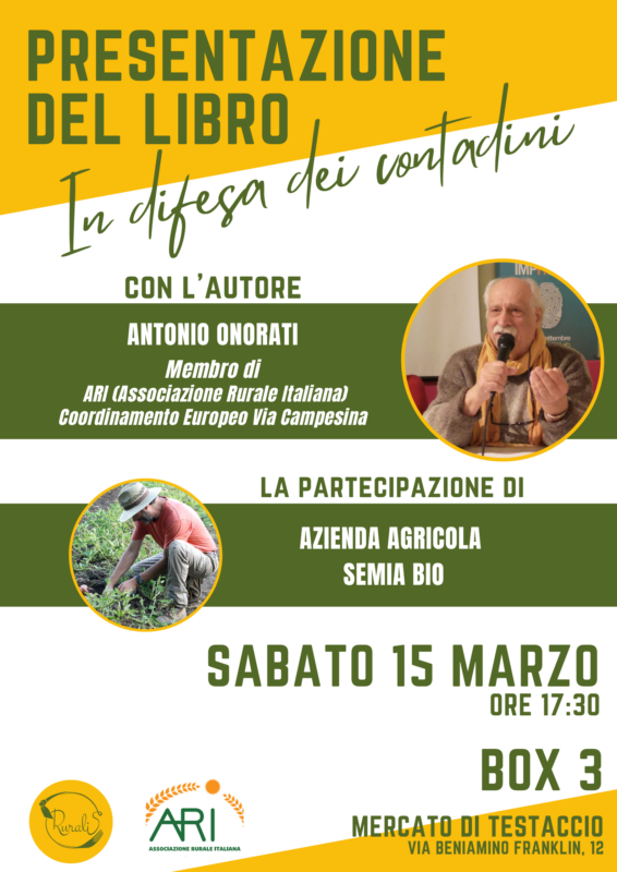 "In difesa dei contadini": Antonio Onorati al Testaccio a Roma