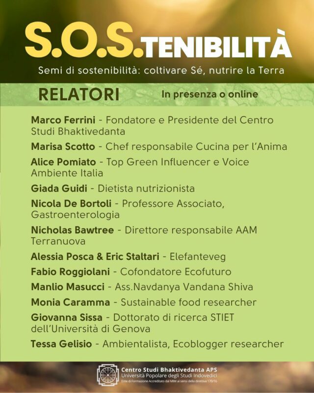 S.O.S.tenibilità – Semi di sostenibilità: coltivare Sé, nutrire la Terra