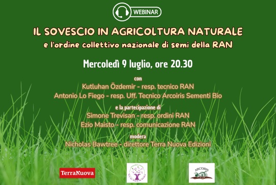 La pratica del sovescio in agricoltura naturale: webinar gratuito