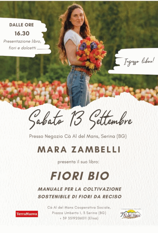 "Fiori bio": Mara Zambelli a Serina (Bergamo)
