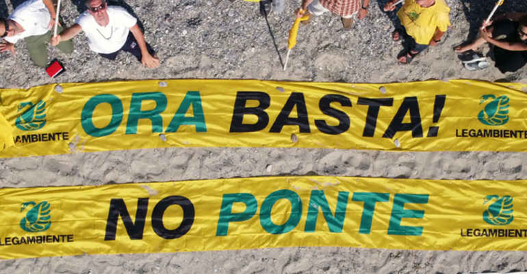 Legambiente no al ponte sullo stretto di messina